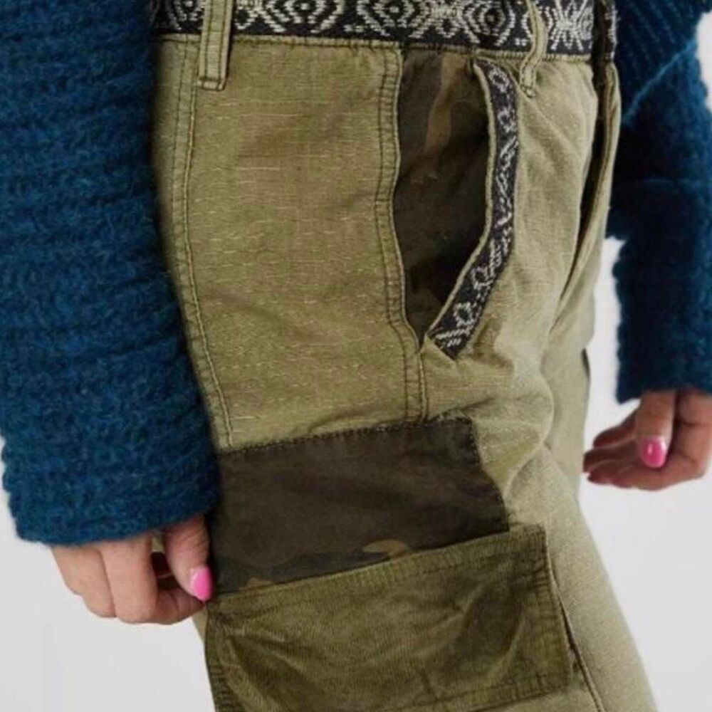 Free-people Women's Green and Khaki Trousers